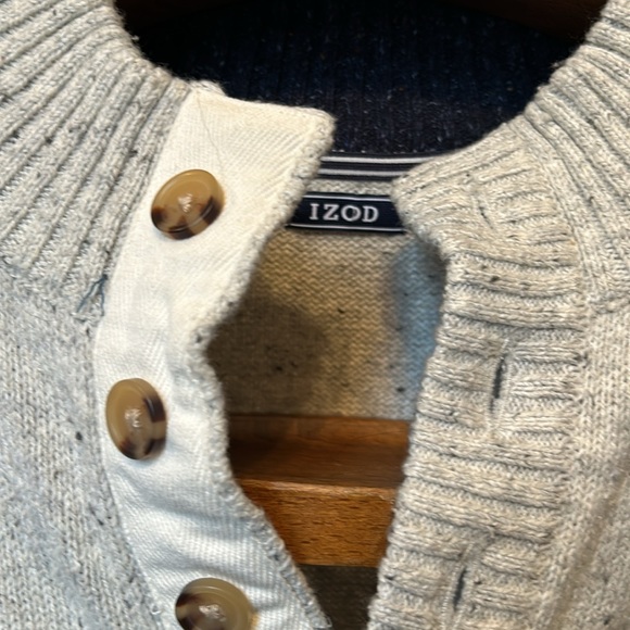 Izod Men’s 2xl sweater pullover over beige/cream - Picture 2 of 11